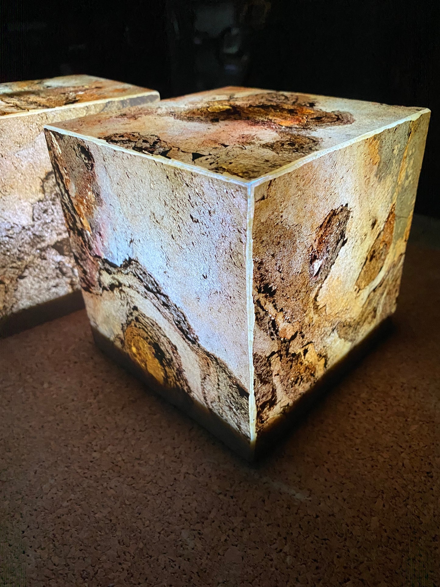 Naturstein Lampe - "Shining Jupiter"